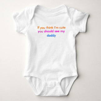 'Wenn du denkst, ich bin niedlich..' Baby-Ground ( Baby Strampler
