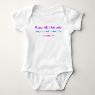 'Wenn du denkst, ich bin niedlich..' Babywächst. Baby Strampler