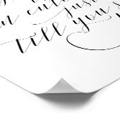 Wenn du denkst, ich bin Niedlich, warte einfach Ki Poster (Ecke)