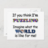 Wenn du denkst, ich bin verwirrend postkarte (Vorne/Hinten)