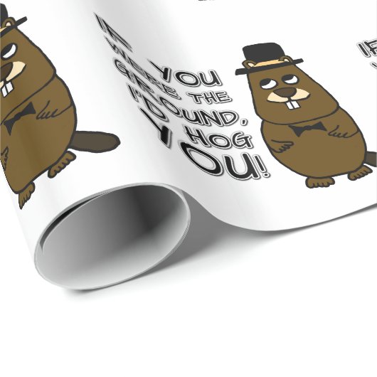 Wenn du der Boden wärest, würde ich dich hassen! Geschenkpapier (Rolleneckpunkt)