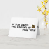 Wenn du der Boden wärest, würde ich dich hassen! Karte (Gelbe Blume)