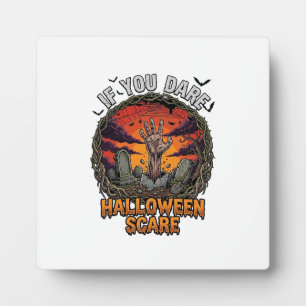 Wenn Du Dich traust Halloween Erschrecke Zombie-Ha Fotoplatte