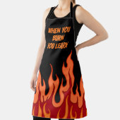 "Wenn du dich verbrannst, lernst du" Kochen Schürze (InSitu)