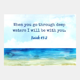 Wenn du durch tiefe Gewässer gehst, werde ich mit