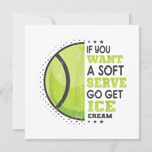 Wenn du ein Soft Serve willst, hol dir Eiscreme Lu Dankeskarte (Vorderseite)