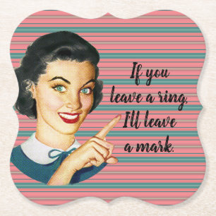 Wenn du einen Ring verlasse, verlass ich ein Zeich Untersetzer