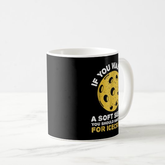 Wenn du einen weichen Serve Gewollt hast, solltest Kaffeetasse (VorderseiteRechts)