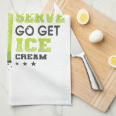 Wenn du einen weichen Serve Will, bekomme den Eisc Geschirrtuch (Viertel Falte)