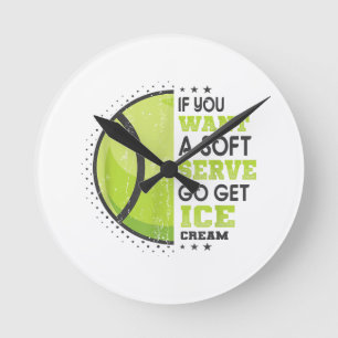 Wenn du einen weichen Serve Will, bekomme den Eisc Runde Wanduhr