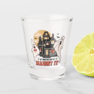 Wenn du es Got hast, spucke es. Schnapsglas