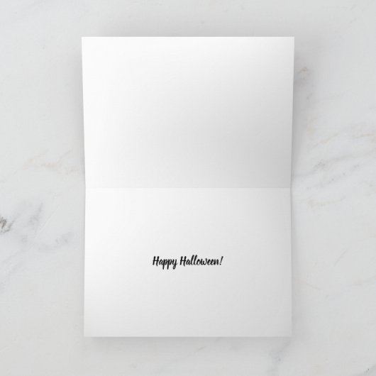 Wenn du es got, spucke es! Zombie Halloween Gruß Karte (Innenseite)