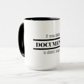 Wenn du es nicht dokumentiert hast, ist es nicht p tasse (Vorderseite Links)