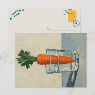 Wenn du es pflanzt, wird es wachsen Karotten-Pos Postkarte