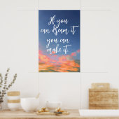 "Wenn du es träumen kannst" Poster (Küche)