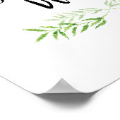 Wenn du es träumen kannst | Trendy Botanical Zitat Poster (Ecke)