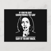 Wenn du etwas Got hast, das ich mir sagen kann Postkarte (Vorderseite)