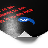 Wenn du etwas Got hast, um es mir zu sagen Fotodruck (Ecke)