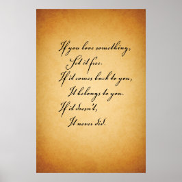 Wenn du etwas Liebe hast. . . Poster