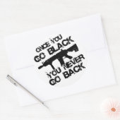 Wenn du gehst.... runder aufkleber (Umschlag)