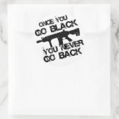 Wenn du gehst.... runder aufkleber (Tasche)