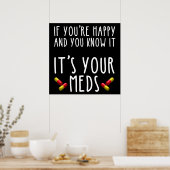 Wenn du glücklich bist und du weißt, dass es deine poster (Küche)