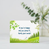 Wenn du glücklich bist und du weißt, dass es Witze Postkarte (Stehend Vorderseite)