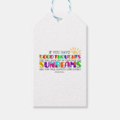 Wenn du gute Gedanken hast, werden sie ausgehen Geschenkanhänger (Vorderseite)