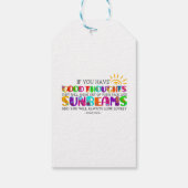 Wenn du gute Gedanken hast, werden sie ausgehen Geschenkanhänger (Rückseite)