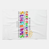 Wenn du gute Gedanken hast, werden sie ausgehen Geschirrtuch (Horizontal)