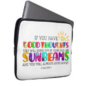 Wenn du gute Gedanken hast, werden sie ausgehen Laptopschutzhülle (Vorne Rechts)