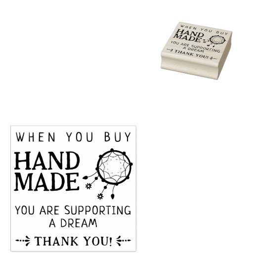 Wenn du Handmade kaufst, danke, dass du verpackst Gummistempel (Stempel)
