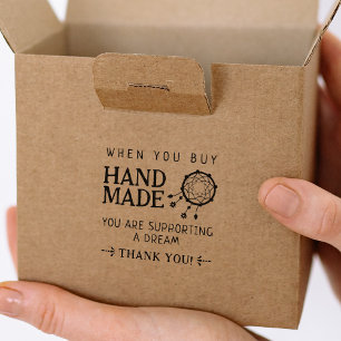 Wenn du Handmade kaufst, danke, dass du verpackst Gummistempel