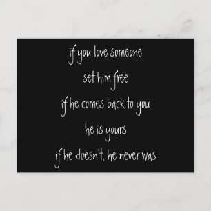 wenn du ihn Liebe, zitieren Postkarte