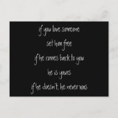 wenn du ihn Liebe, zitieren Postkarte (Vorderseite)