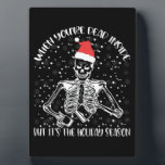 Wenn du im Inneren tot bist, aber es ist Weihnacht Fotoplatte<br><div class="desc">Weihnachten 2021 Matching Family Pajamas</div>