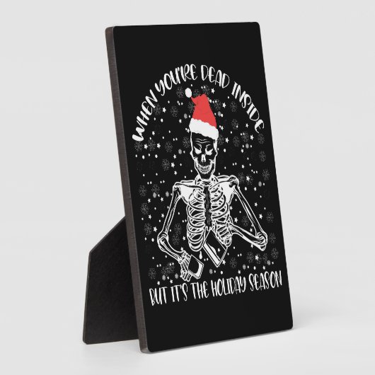 Wenn du im Inneren tot bist, aber es ist Weihnacht Fotoplatte (Seite)