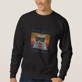 Wenn du Kay Funny siehst, tue ich, was ich Cat Gew Sweatshirt