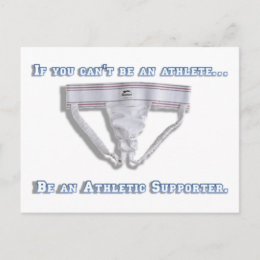 Wenn du kein Athlet sein kannst.. Postkarte (Vorderseite)