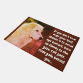 Wenn du keine Hunde Liebe.. Fußmatte (Schrägansicht)