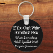 Wenn du keinen netten Schlüsselanhänger schreiben  (Vorderseite)