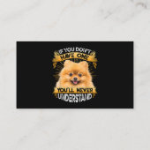 Wenn du keinen Spitz witzig hast Visitenkarte (Rückseite)