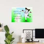 Wenn du laufen kannst, kannst du tanzen. poster (Heimbüro)