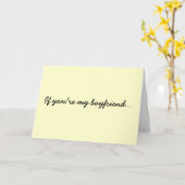 Wenn du mein Freund bist... Karte (Gelbe Blume)