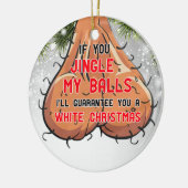 Wenn du meine Bälle lustige Sack Sperma Freund Keramik Ornament (Links)