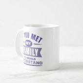 Wenn du meine Familie kennst, würdest du das verst Kaffeetasse (Vorderseite Links)