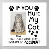 Wenn du meine Katze verletzt hast, kann ich deine Poster (Vorne)