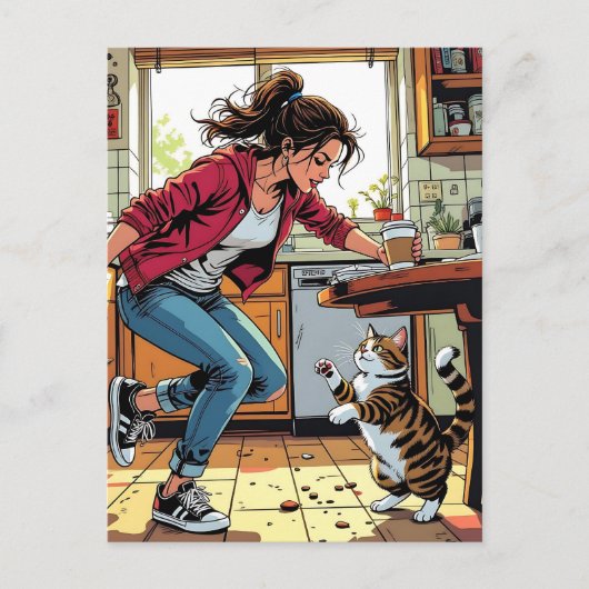 Wenn du mich brauchst, ruf mich an! | Der sonnige  Postkarte (Vorderseite)