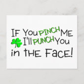 Wenn du mich drückst, tust du dir ins Gesicht, iri Postkarte (Vorderseite)