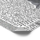 Wenn du mich Liebe, gehorche meinem Wort. Poster (Ecke)